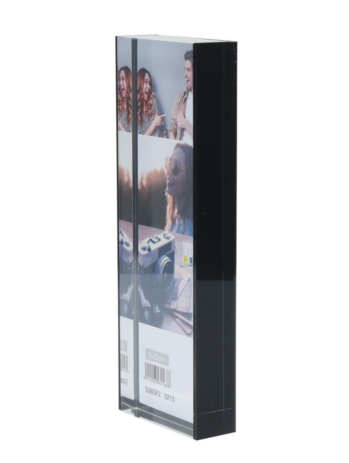 Deknudt Frames Cadre Photo épais Transparent Avec Dos Noir S58SF2