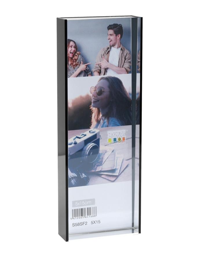 deknudt frames Cadre photo épais transparent avec dos noir S58SF2