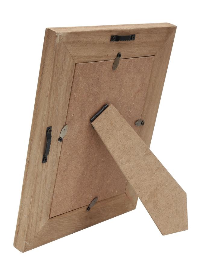 Deknudt Frames Cadre Photo Fin Blanc Avec Passe-partout En Bois S67TX1