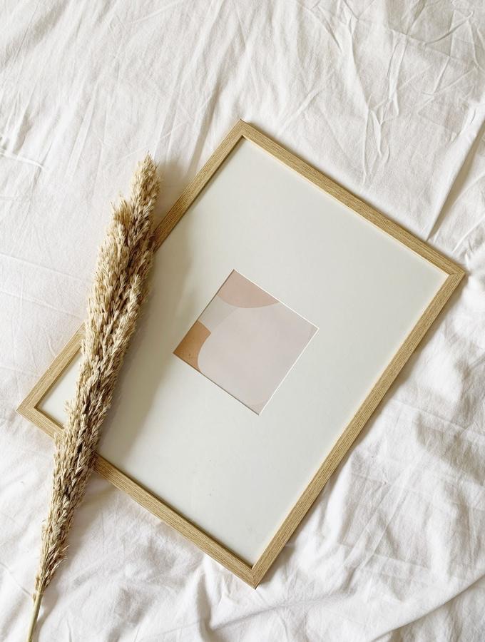 Deknudt Frames Cadre Photo Fin En Couleur Chêne Avec Passepartout Pour Photo 13x13cm S44CH1 R1