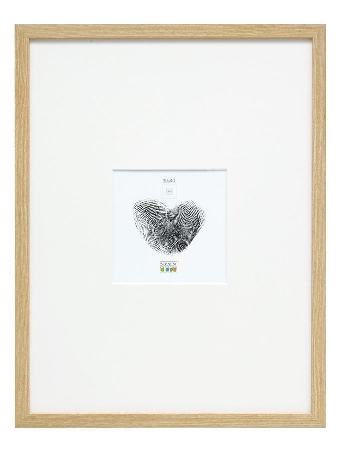 deknudt frames Cadre photo fin en couleur chêne avec passepartout pour photo 13x13cm S44CH1 R1