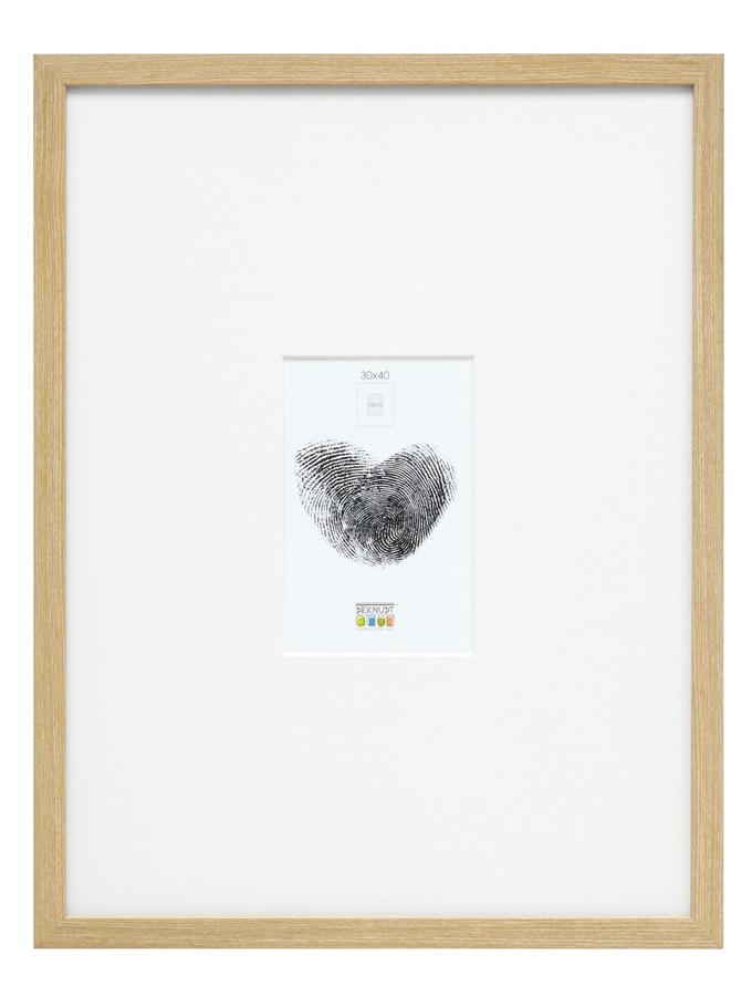 deknudt frames Cadre photo fin en couleur chêne avec passepartout pour photo 10x15cm S44CH1 Q1