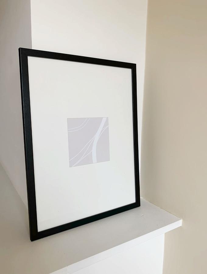 Deknudt Frames Cadre Photo Fin En Noir Avec Passepartout Pour Photo 13x13cm S44CF2 R1