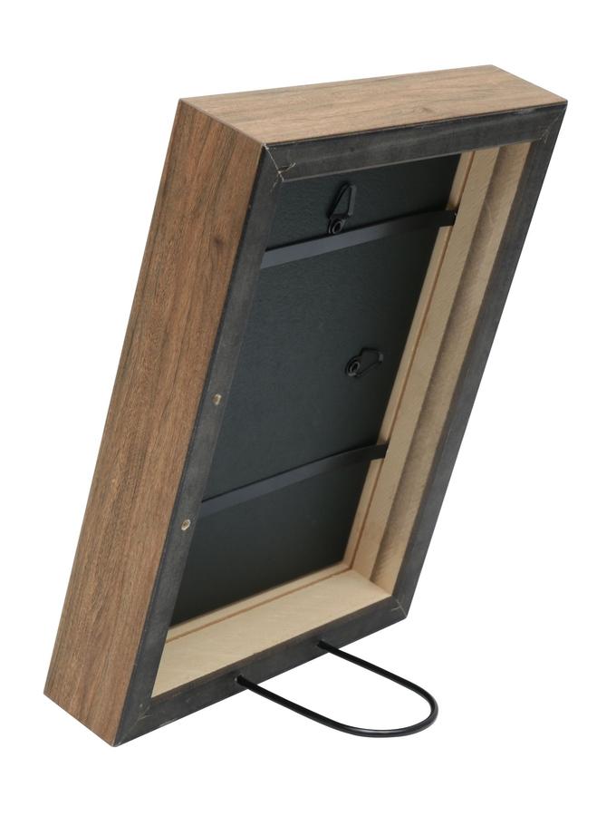 Deknudt Frames Cadre Photo Gris En Bois Avec Bord En Couleur Bois S46PH7