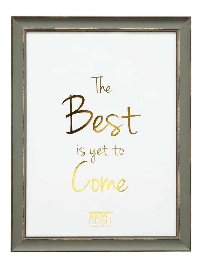 Deknudt Frames Cadre Photo Gris Vert Avec Biseau Noir S46XF7