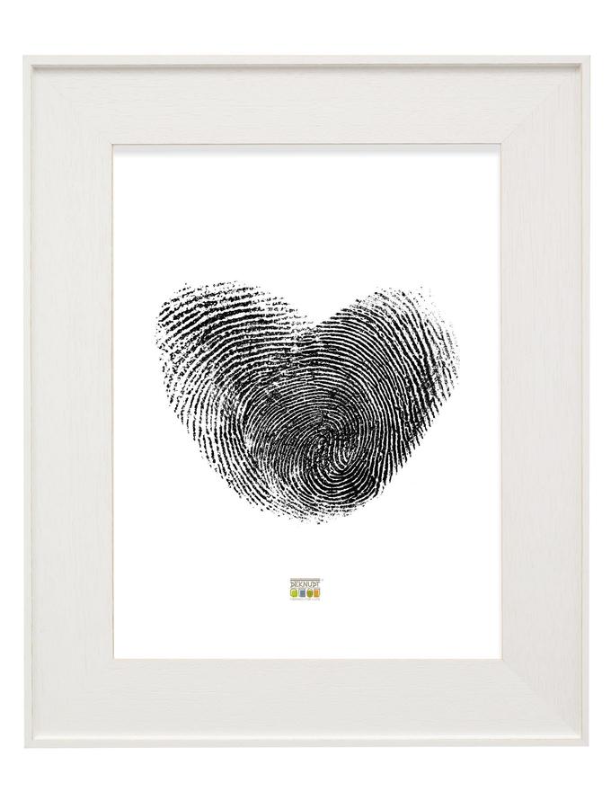 deknudt frames Cadre photo large bois peint en blanc S884S1