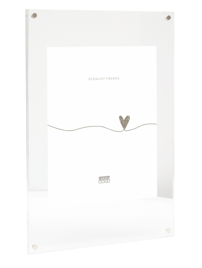 deknudt frames Cadre photo magnétique et transparent avec 6mm d'épaisseur S58SB1