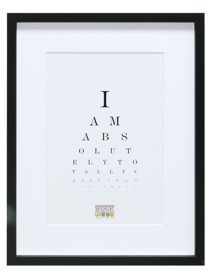 Deknudt Frames Cadre Photo Noir Avec Passe-partout Blanc S40AK2 P1
