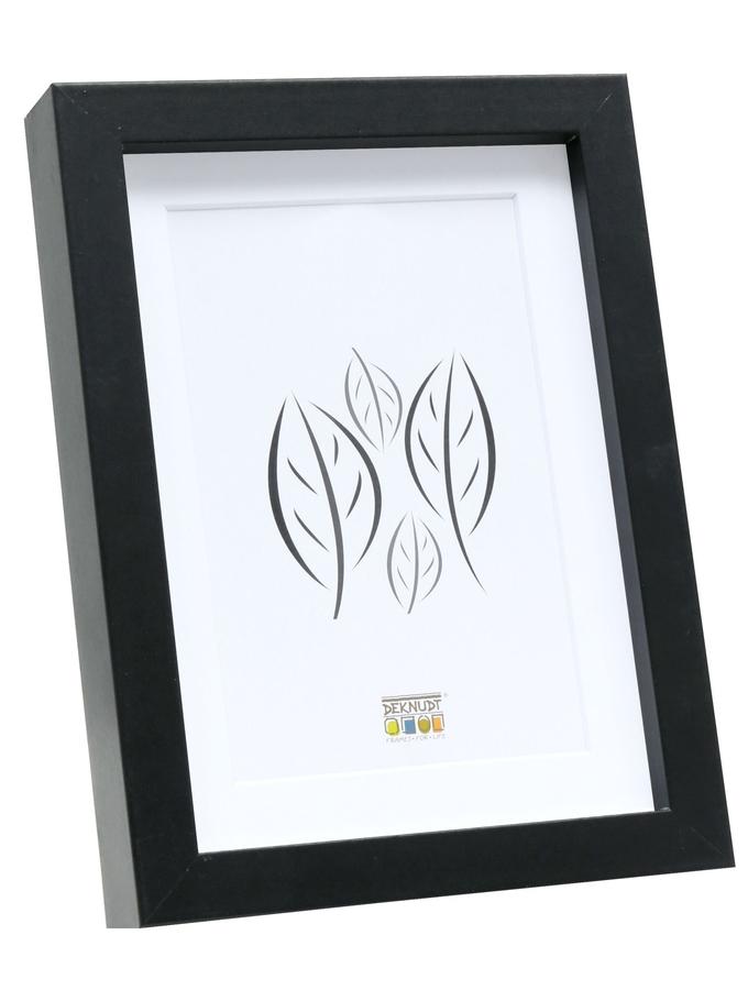 deknudt frames Cadre photo noir avec passe-partout blanc S40AK2 P1