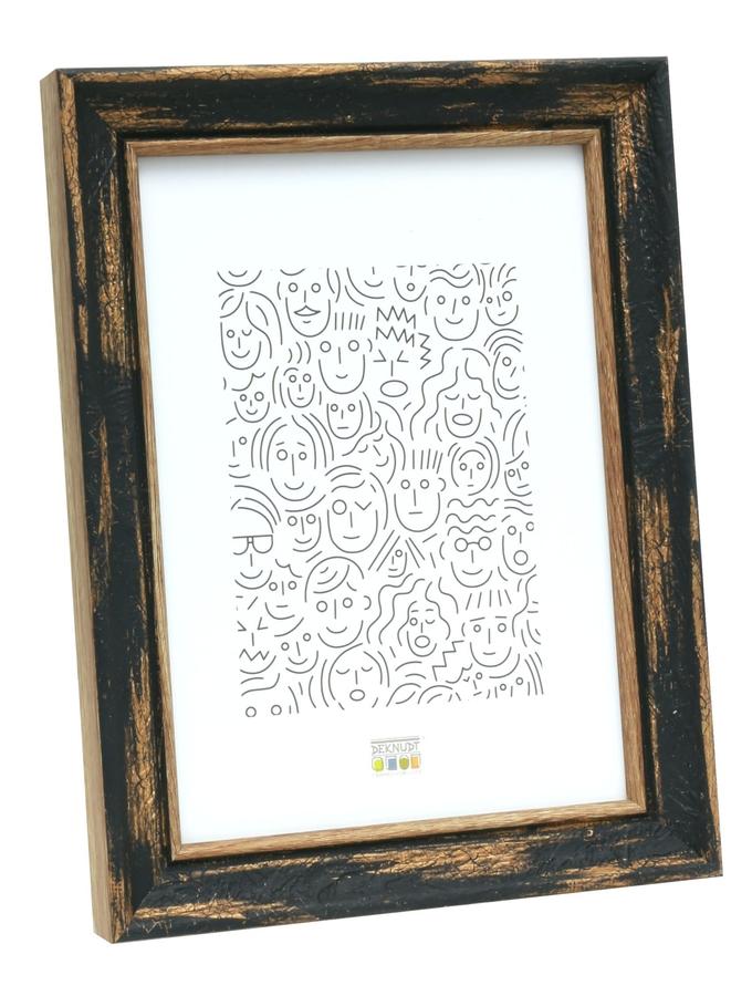 deknudt frames Cadre photo noir dans une finition bois de plage S46TG2
