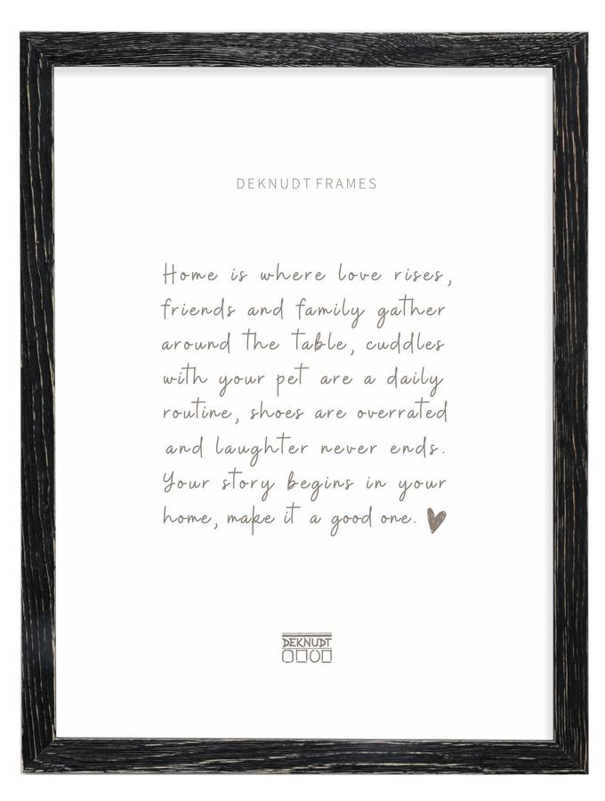 Deknudt Frames Cadre Photo Noir En Bois De Plage S68VF2