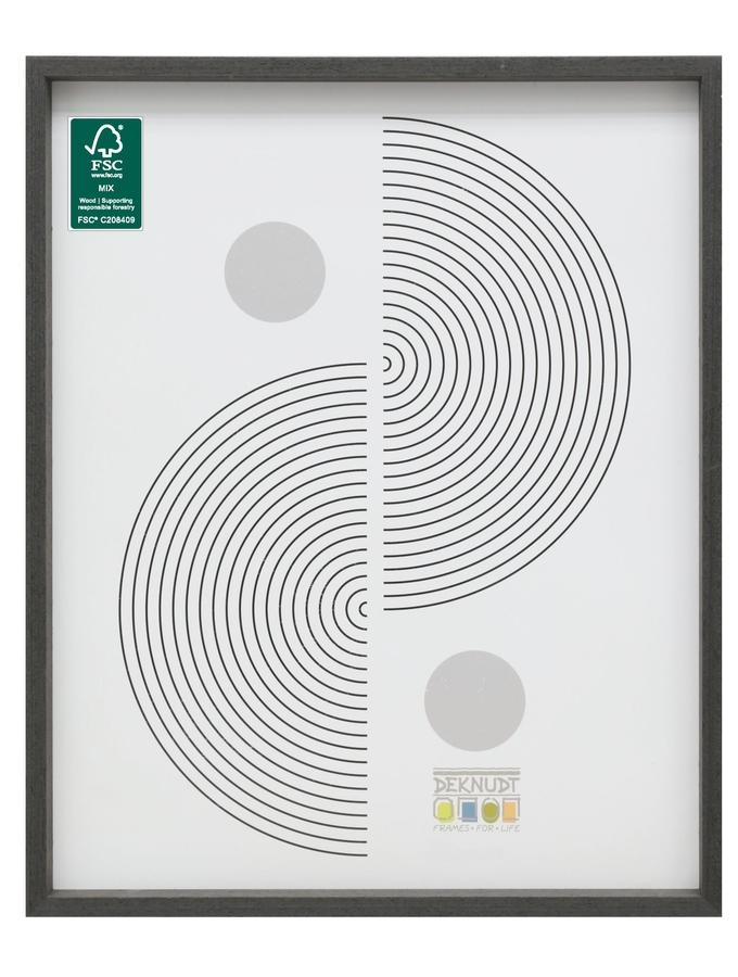 Deknudt Frames Cadre Photo - Noir Gris - épuré - Bois - FSC Mix WB-COC-001906 S68XH2