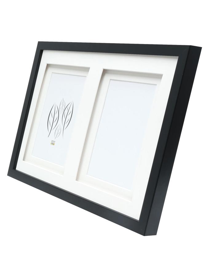 Deknudt Frames Cadre Photo Noiravec Passe-partout Double Pour 2 Photos S65KK2 P2