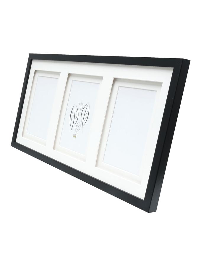 Deknudt Frames Cadre Photo Noiravec Passe-partout Double Pour 3 Photos S65KK2 P3