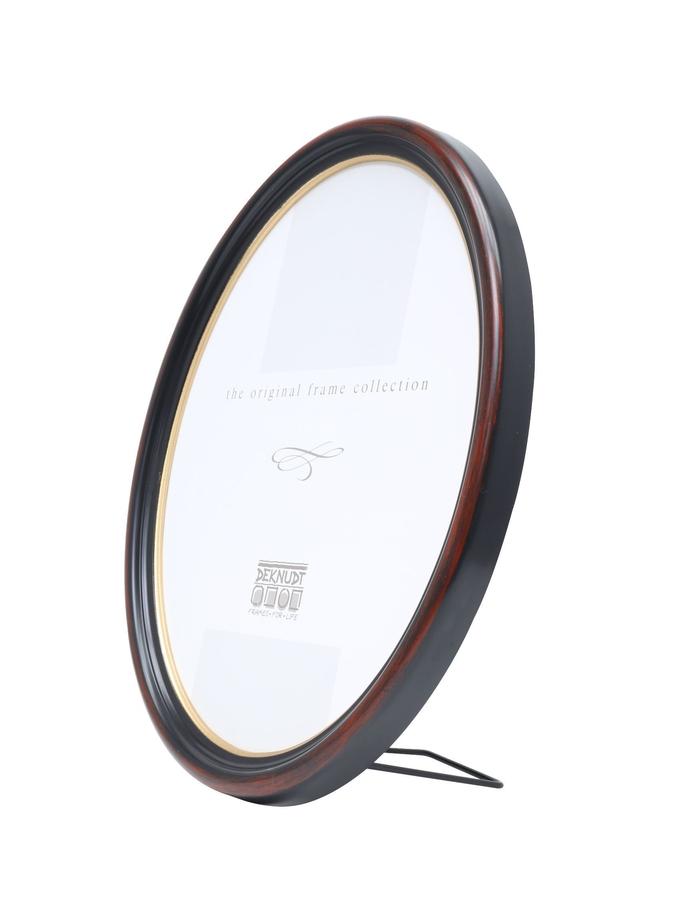 Deknudt Frames Cadre Photo Ovale Noir-brun Résine S100F9