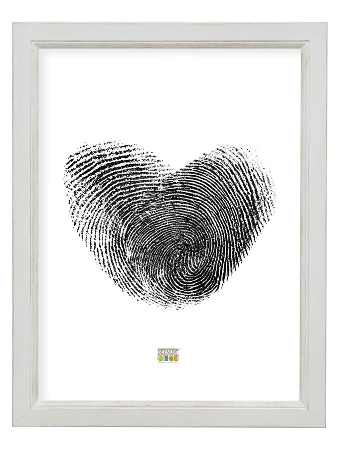 Deknudt Frames Cadre Photo Peint à La Main En Blanc S42LF1
