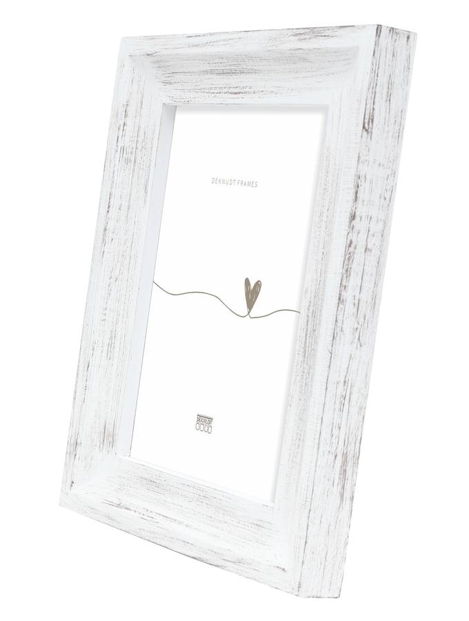 Deknudt Frames Cadre Photo Peint à La Main En Blanc S67UF1