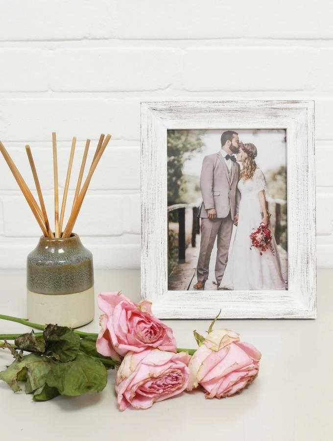 Deknudt Frames Cadre Photo Peint à La Main En Blanc S67UF1