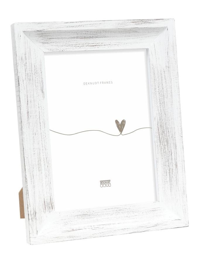 deknudt frames Cadre photo peint à la main en blanc S67UF1