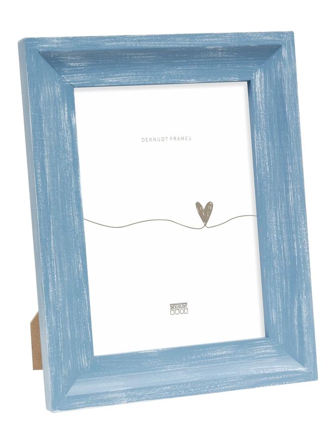 deknudt frames Cadre photo peint à la main en bleu S67UF6