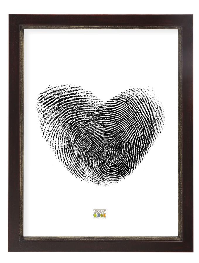 Deknudt Frames Cadre Photo Peint à La Main En Noir-brun S42LF9