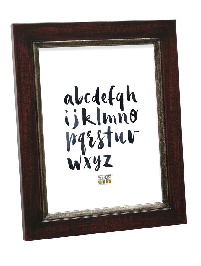 deknudt frames Cadre photo peint à la main en noir-brun S42LF9
