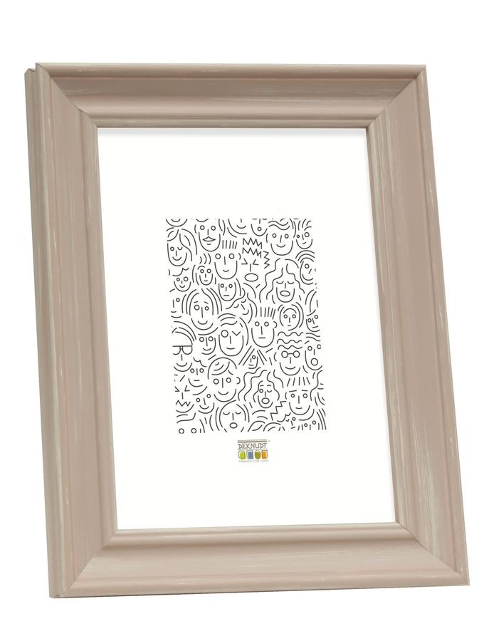 deknudt frames Cadre photo peint beige en style rustique S46LF3