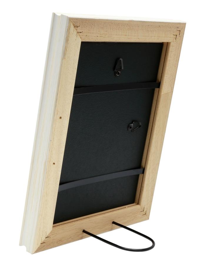 Deknudt Frames Cadre Photo Peint Blanc En Style Rustique S46LF1