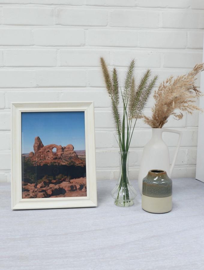 Deknudt Frames Cadre Photo Peint Blanc En Style Rustique S46LF1