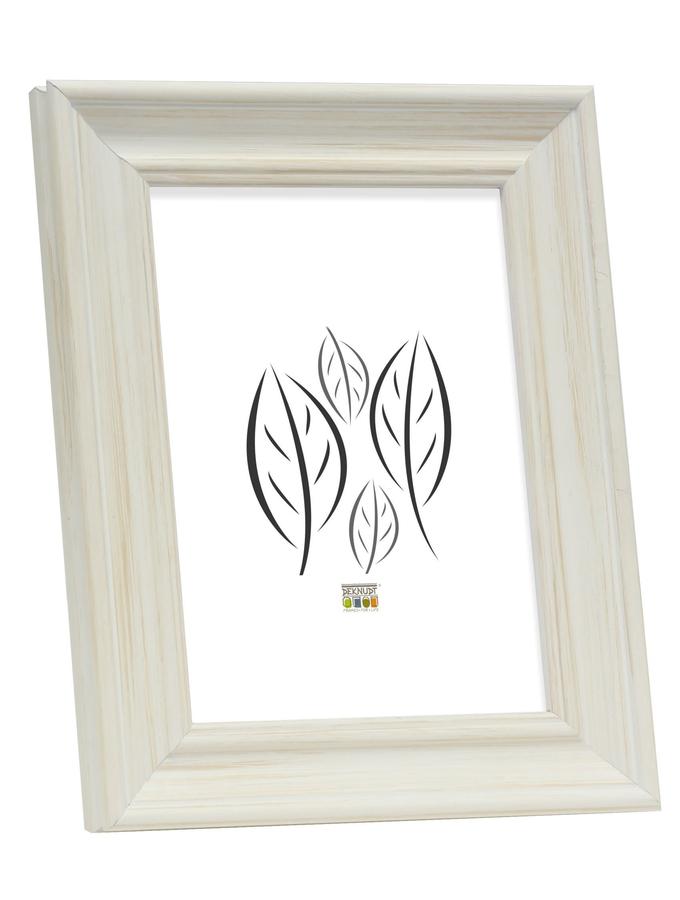 deknudt frames Cadre photo peint blanc en style rustique S46LF1
