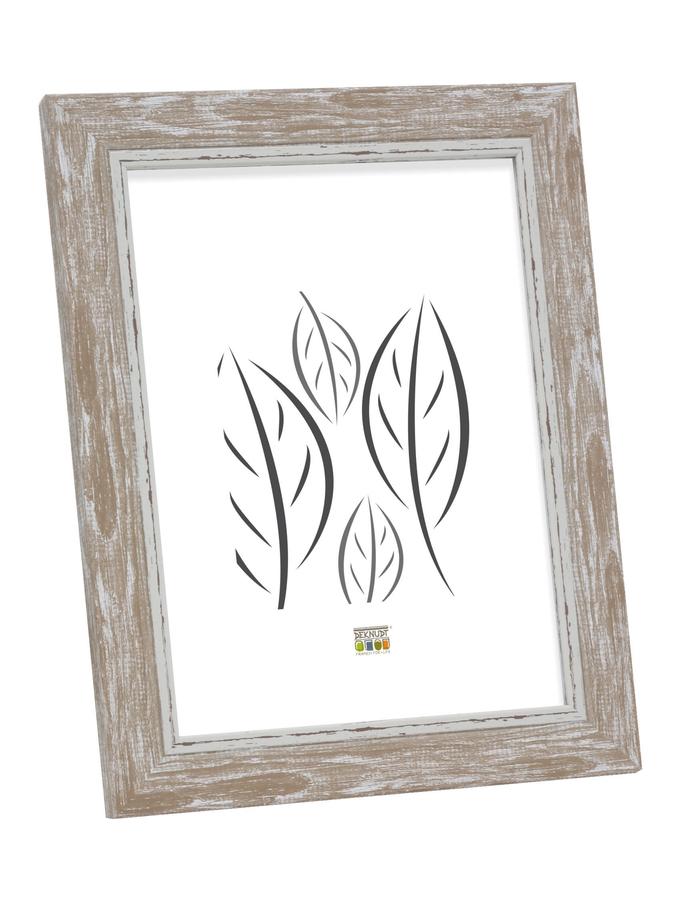 deknudt frames Cadre photo peint en beige avec biseau assorti S45VY3