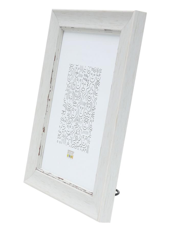 Deknudt Frames Cadre Photo Peint En Blanc Avec Biseau Assorti S45WF1