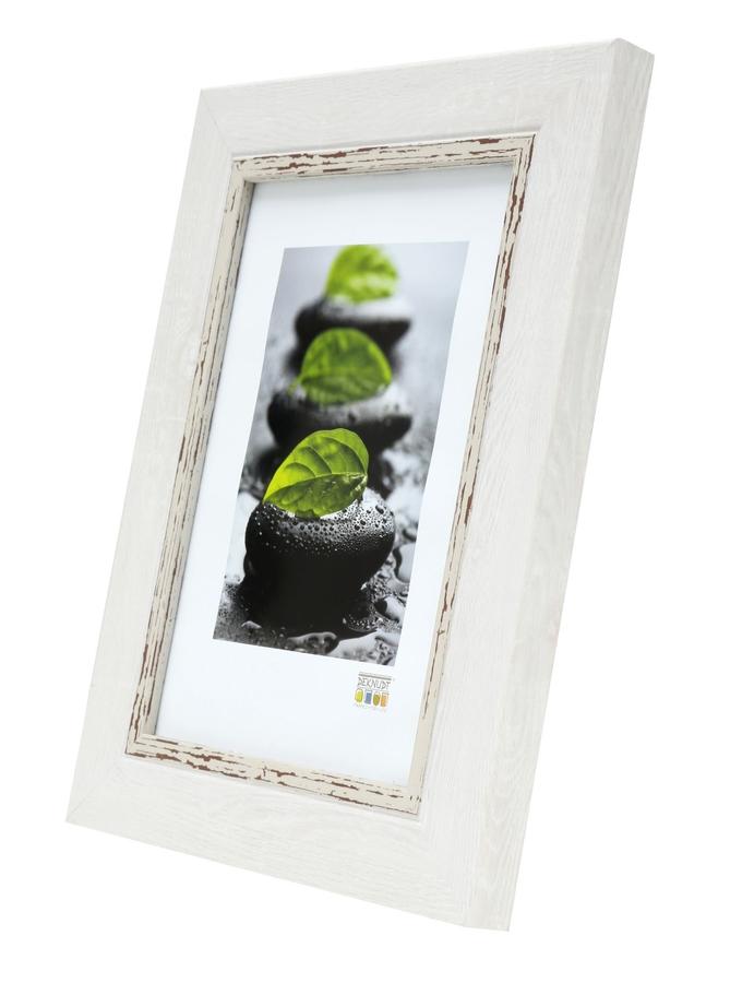 Deknudt Frames Cadre Photo Peint En Blanc Avec Biseau Assorti S45VY1