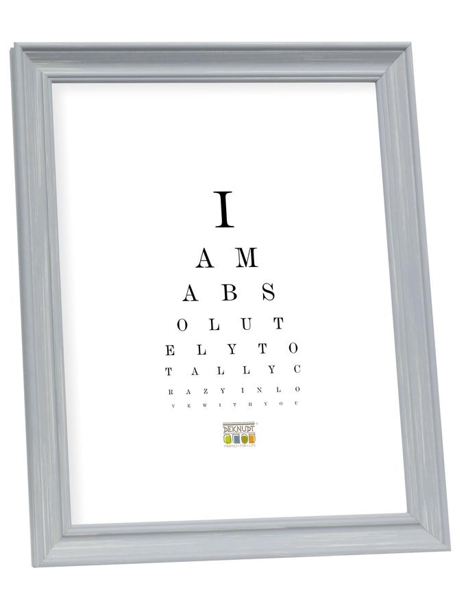deknudt frames Cadre photo peint gris en style rustique S46LF7