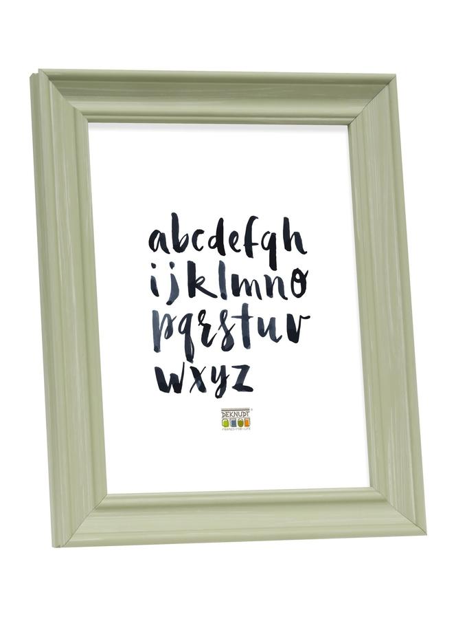 deknudt frames Cadre photo peint vert pastel en style rustique S46LF8