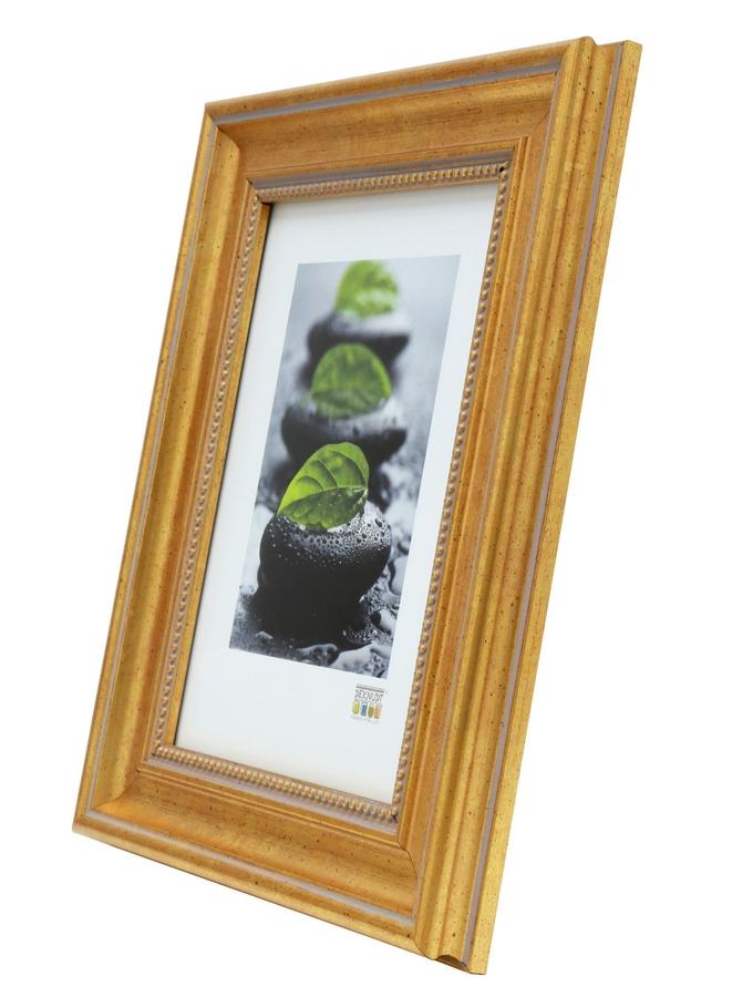 Deknudt Frames Cadre Photo Retro En Couleur Doré Avec Filet De Perles S45HA1
