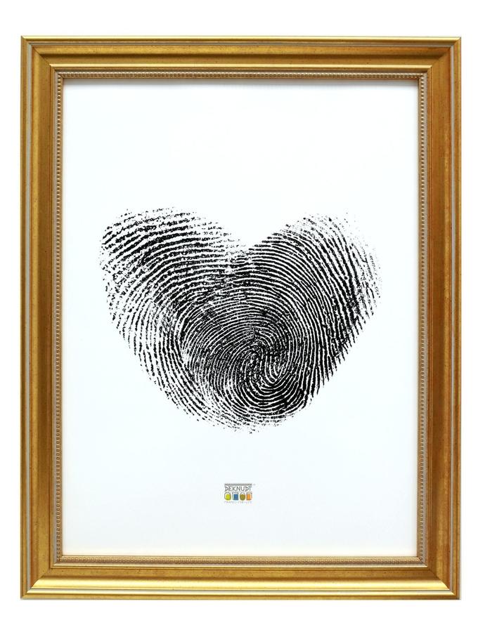 Deknudt Frames Cadre Photo Retro En Couleur Doré Avec Filet De Perles S45HA1