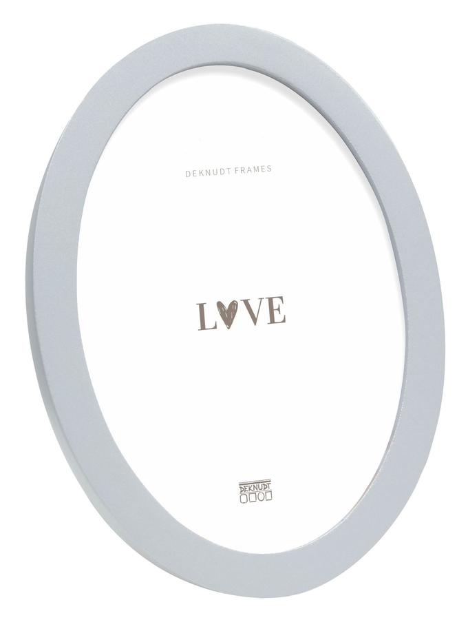deknudt frames Cadre photo rond ou oval en couleur argenté S67YD1