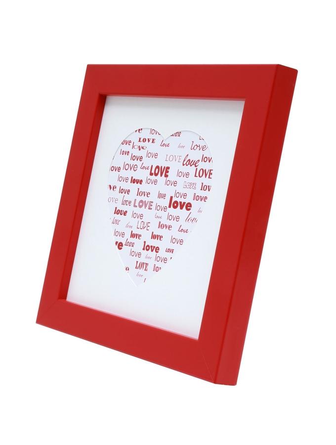 Deknudt Frames Cadre Photo Rouge Avec Motif Coeur S45SK4 LOVE