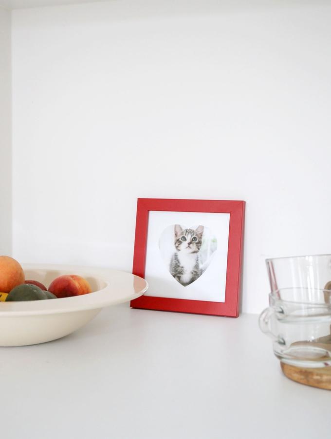 Deknudt Frames Cadre Photo Rouge Avec Motif Coeur S45SK4 LOVE