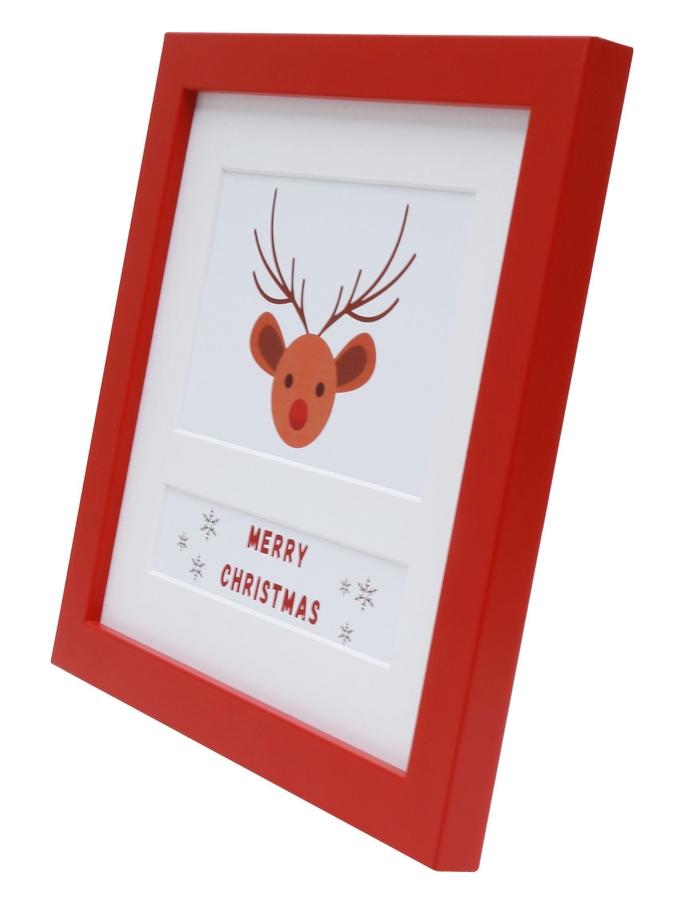 Deknudt Frames Cadre Photo Rouge Avec Motif Noël S45SK4 E2