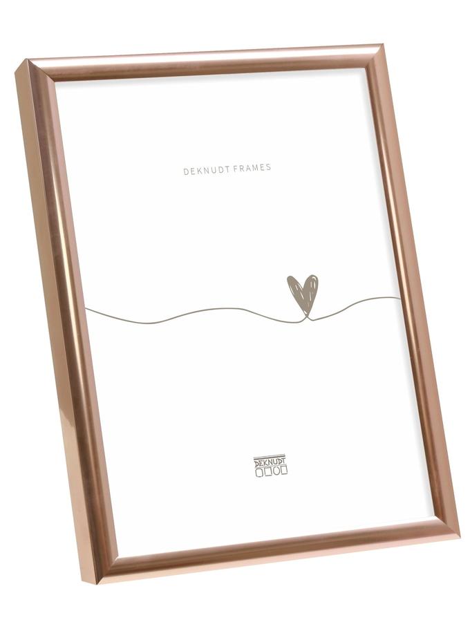 deknudt frames Cadre photo simple en aluminium couleur doré rose S027A5