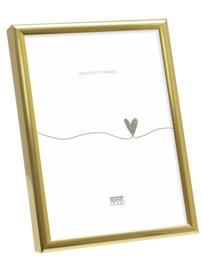 deknudt frames Cadre photo simple en aluminium couleur doré S027A4