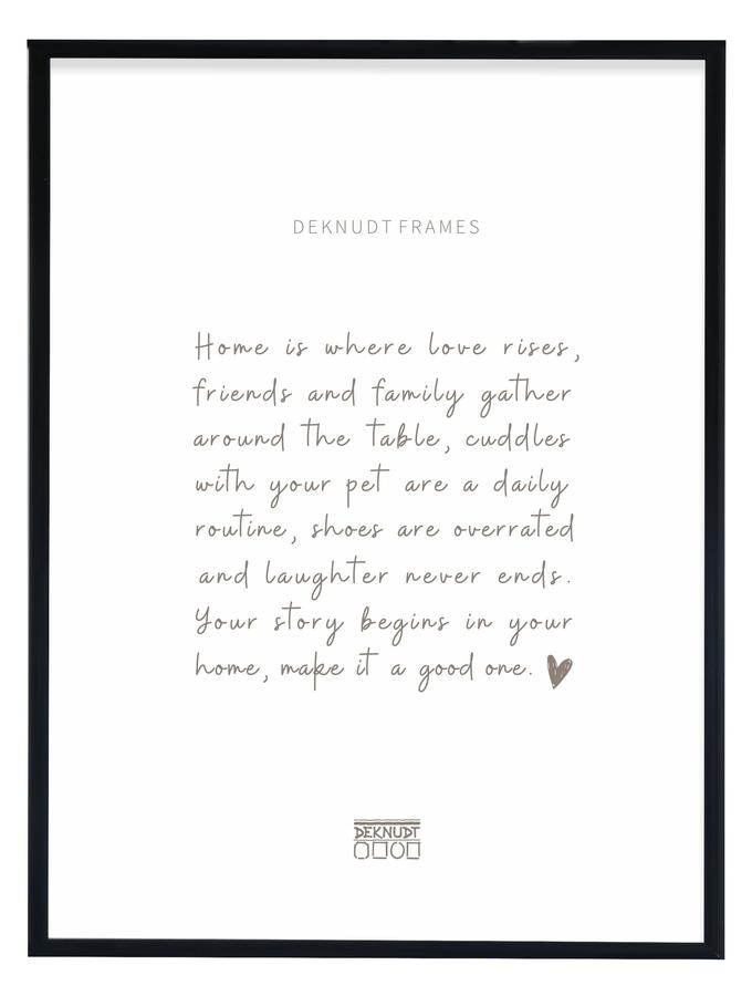 Deknudt Frames Cadre Photo Simple En Aluminium Couleur Noir Brillant S027S2