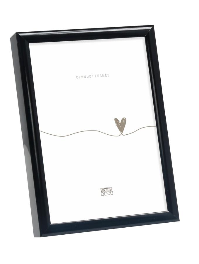 deknudt frames Cadre photo simple en aluminium couleur noir brillant S027S2