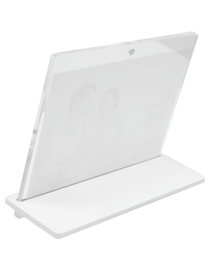 Deknudt Frames Cadre Photo Transparent 5 4mm D'épaisseur Avec Support Blanc S58SD1
