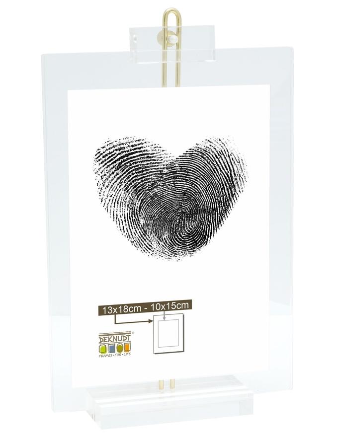 deknudt frames Cadre photo transparent avec support en résine S58SH1
