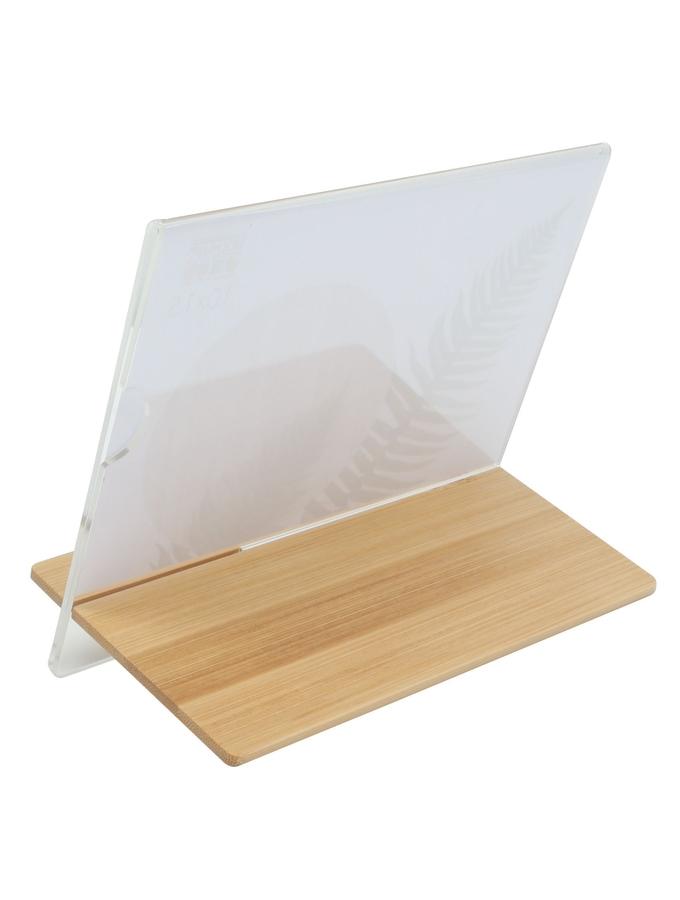 Deknudt Frames Cadre Photo Transparent En Résine Avec Support En Bois Naturel S58RX1