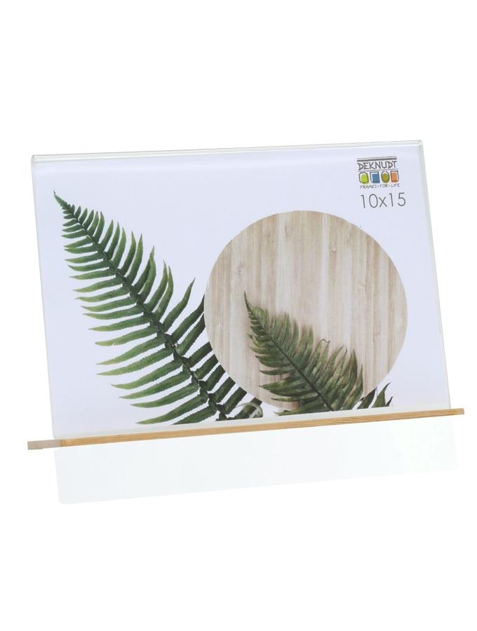 Deknudt Frames Cadre Photo Transparent En Résine Avec Support En Bois Naturel S58RX1