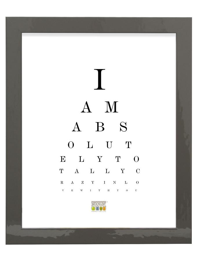 deknudt frames Cadre portrait en finition couleur gris-beige brillant S875K7